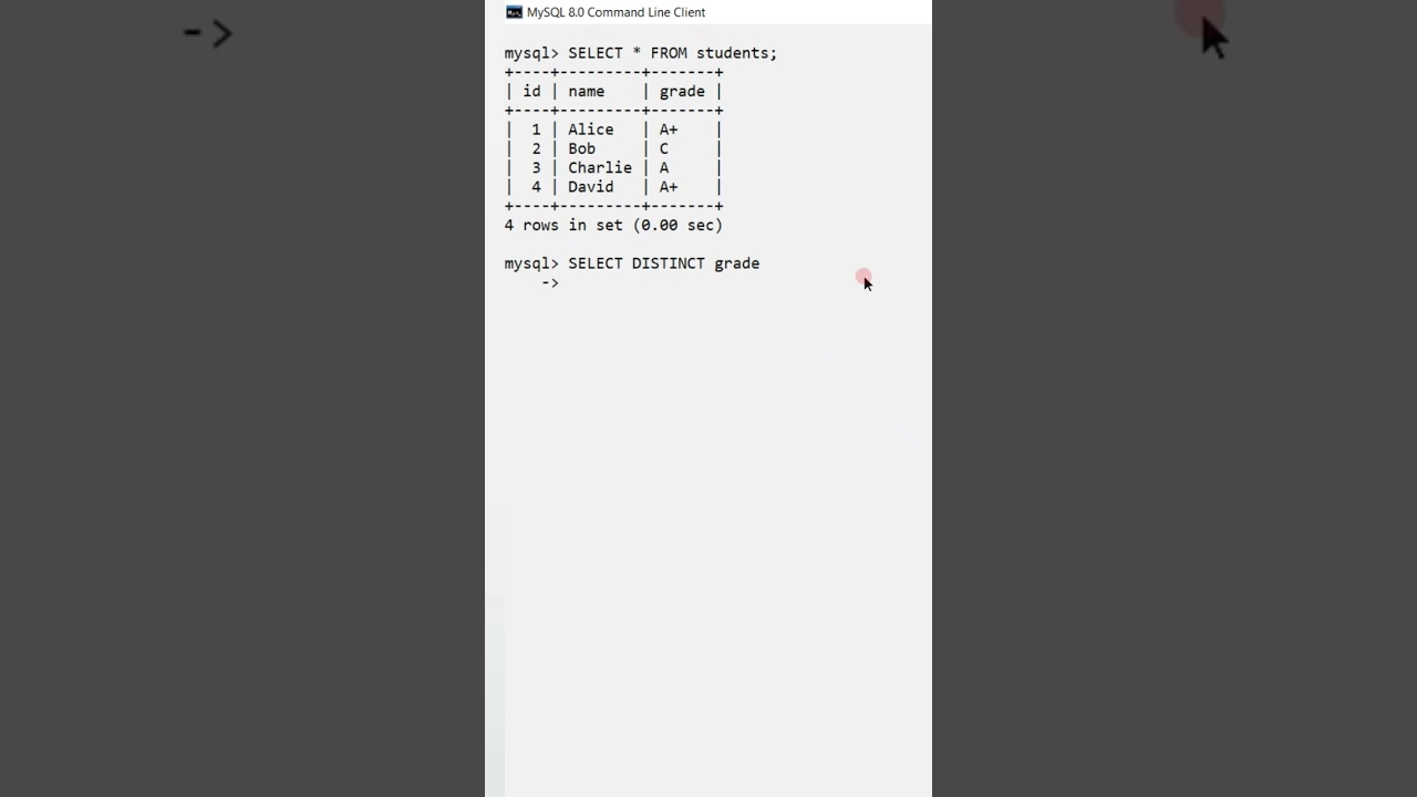 Select Distinct keyword in MySQL #mysql #database #computerscience #tricks #sqlserver #mysql #sql