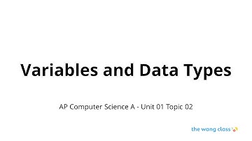 01.02 - Variables and Data Types (1/4)