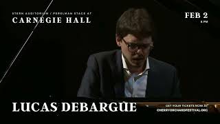 Lucas Debargue, piano return to Carnegie Hall on Friday, February 02, 2024