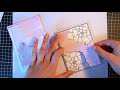 Die cut inlay technique || Cardmaking ||  Glitter paper!