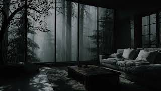 A Cold Stormy Night on an Empty Country Road | Rain Ambience and White Noise for Deep Rest and Focus