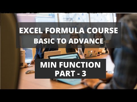 Part 3: Excel formulas full course - Excel Min Function [with example]