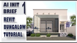 Ai BRIEFS + REVIT BUNGALOW TUTORIAL PART 1 PLAN ANALYSIS