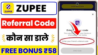 zupee me refer code kaha dale | zupee me refer code kaise dale | zupee me referal code ka option