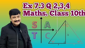 Ex 7.3 Q 2,3,4 Maths. Class 10th By Zubair Shah