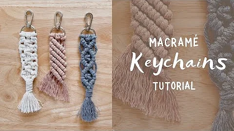 DIY Macrame Keychain Easy Tutorial | Using 3 Strands (Video #3)