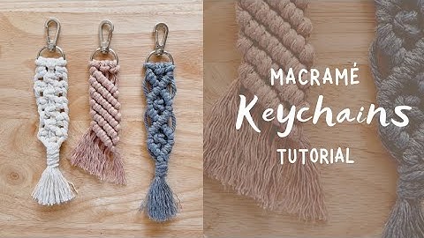 DIY Macrame Keychain Easy Tutorial | Using 3 Strands (Video #3)