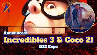 Pixar Reveals Incredibles 3 & Coco 2 at D23! 💥