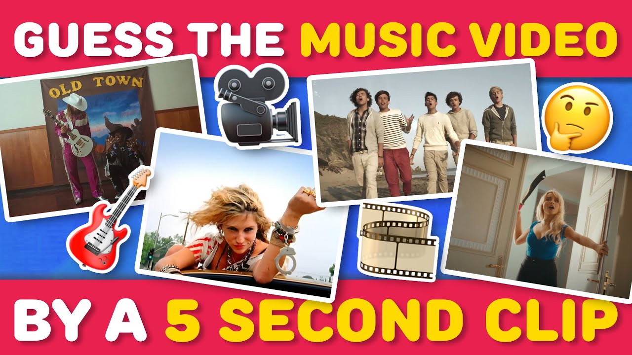 УГАДАЙТЕ 50 ПЕСЕН ПО 5-СЕКУНДНОМУ ВИДЕОКЛИПУ 🎞️ 🎶 | Музыкальная викторина