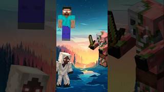 🔥 Herobrine & Entity 303 Duo vs All Mobs ⚔️ | Ultimate Minecraft Comparison #shorts