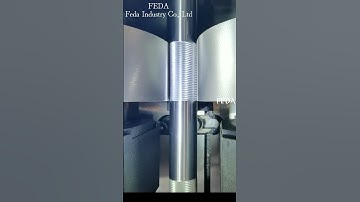 FD-15T Thread rolling machine processing knurling.#machine #auto #engineering #factory #process