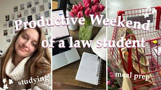 LAW SCHOOL VLOG, productive weekend in my life