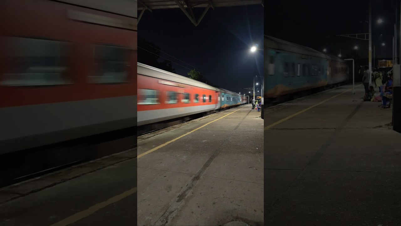 💥 Aggressive action of Mumbai CSMT Express 🚂🇮🇳🔥 