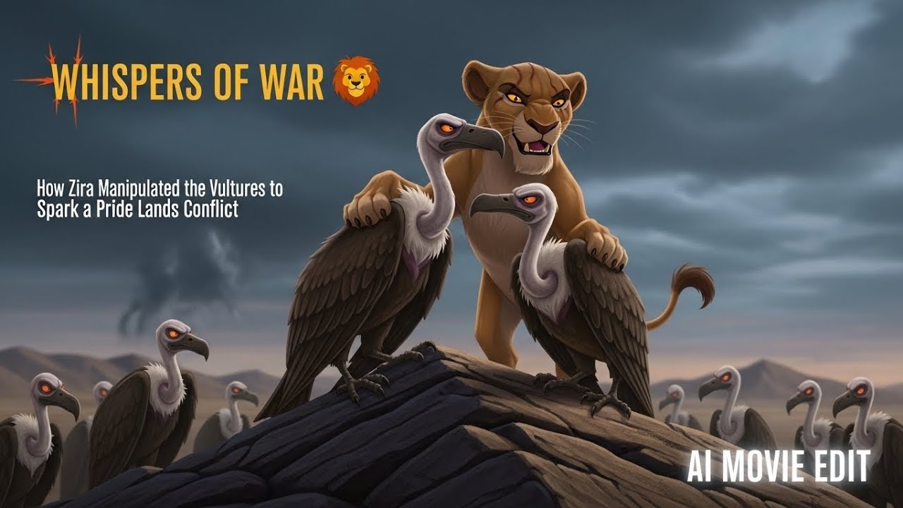 Whispers of War🦁 | How Zira Manipulated the Vultures to Spark a Pride Lands Conflict (AI Movie Edit)