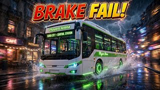 Bus simulator indonesia City Me Bus Ke Brake Fail Ho Gaye 😱 | Players Arena screenshot 4