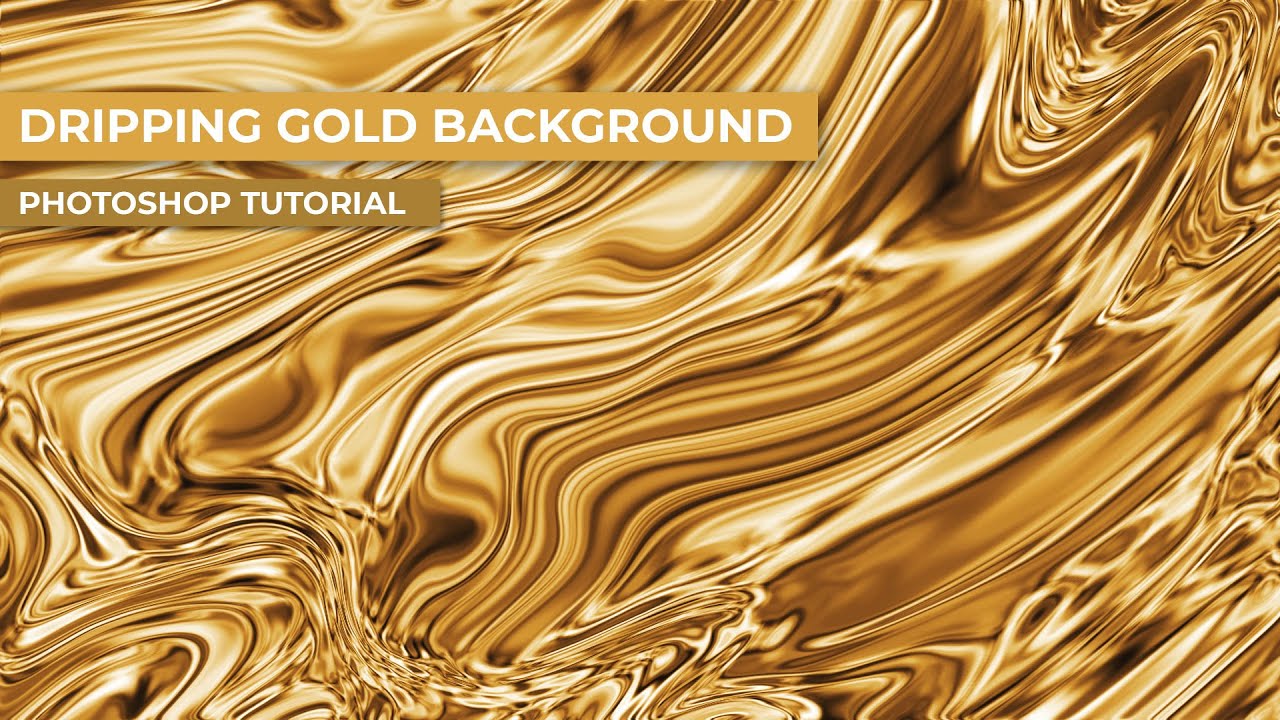 LIQUID GOLD BACKGROUND (( Abstract Photoshop Tutorial)) 