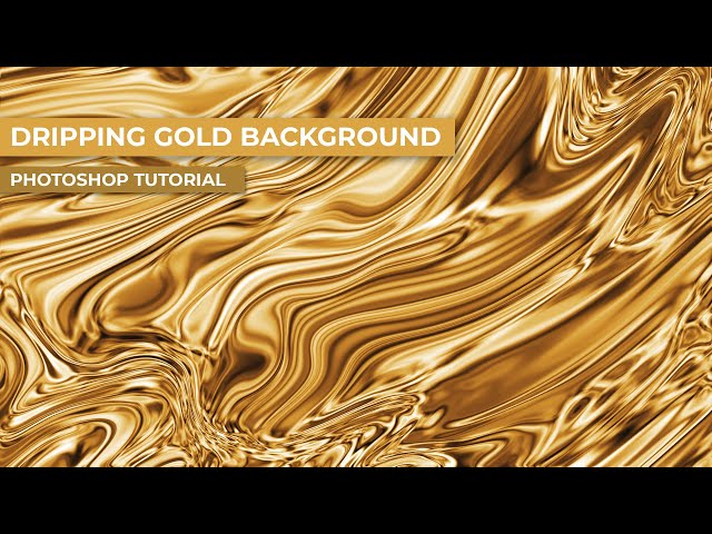 LIQUID GOLD BACKGROUND (( Abstract Photoshop Tutorial)) 