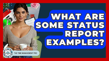 What Are Some Status Report Examples? - The Time Management Pro