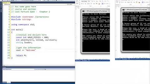 COSC 1436 - Chapter 2 Basic Elements of C++ part 2