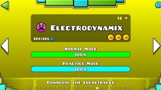 Geometry Dash - Electrodynamix (ALL COINS) + FAILS