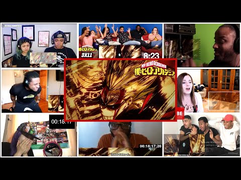 All Might Vs All For One Reaction Mashup My Hero Academia S3 Ep 11 United States Of Smash