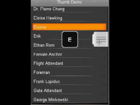 Touch List Scrolling With An Android Style Thumb Using LWUIT (simulator)