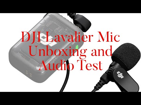 Genuine DJI wired lav mic unboxing and audio quality test