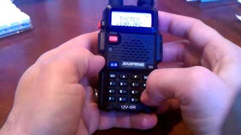 Baofeng UV-5R VFO store into memory