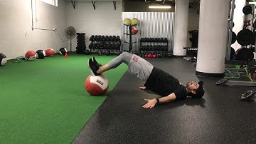 HAMSTRING CURL WITH MED BALL