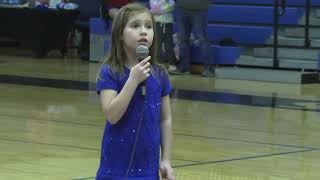 Sophia's Very First Star Spangled Banner as a 7 year old - Jan 2023