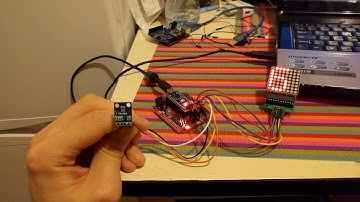 Luxmeter Arduino Nano + 8x8 matrix module + tsl 2561 sensor