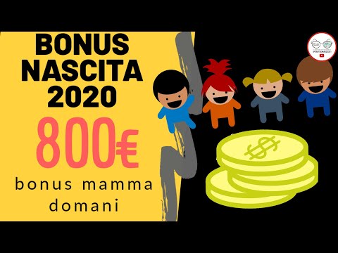 Premio nascita 800€: bonus MAMMA domani 2020