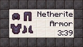 Full Netherite Armor In 3 Minutes | SSG TAS | 3:39