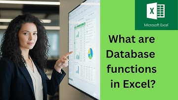 What are Database functions and when should you use them in Excel?