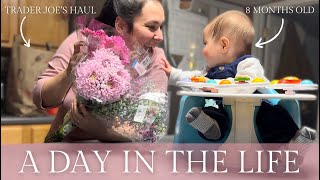 A Day In the Life with Our 8 Month Old Baby | Trader Joes Haul & Running Errands by Meg n' Dave 235 views 2 months ago 11 minutes, 42 seconds