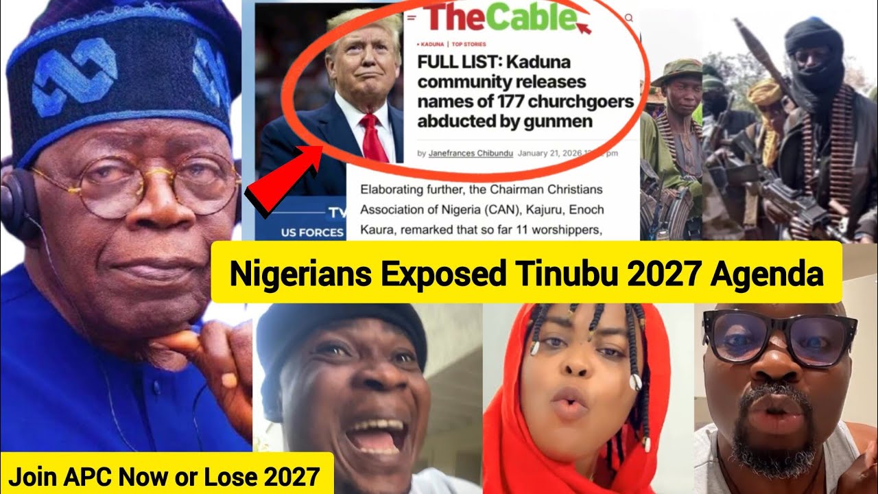 Nigerians React to 177 Christians Kidn@pp in Kaduna As Tinubu 2027 Agenda Exposed
