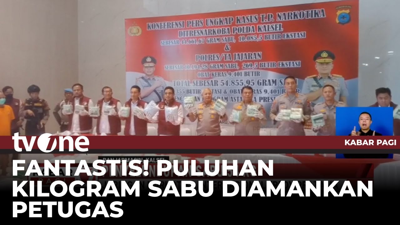 Polda Kalsel Ungkap Kasus Narkoba Internasional Jaringan fredy Pratama | Kabar Pagi tvOne