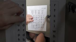 Level 5 Skill Builder Sheet O: Fluency Sight Words 2