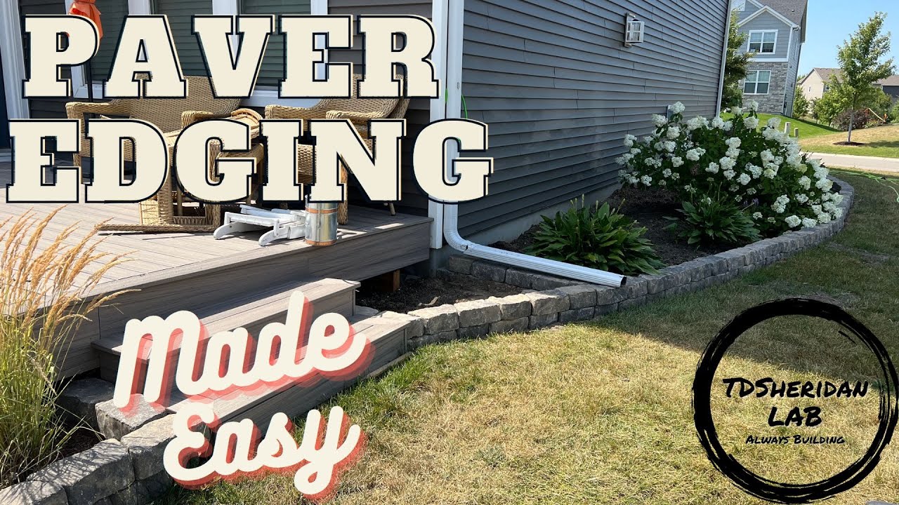 Diy Landscape Paver Edging Installation