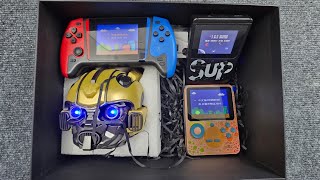 18 minute game console toy unboxing evaluation,Super Mary game,Adventure Island, Boxing King#switch