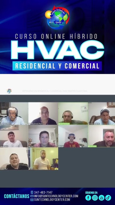 Curso Online Hibrido Refrigeración HVAC Heat Pump Chillers EPA 608