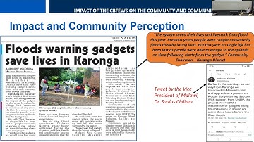 Malawi Implementation of GEOGloWS Services in a CBFEWS