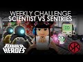 Roblox tower heroes  weekly challenge scientist vs sentry