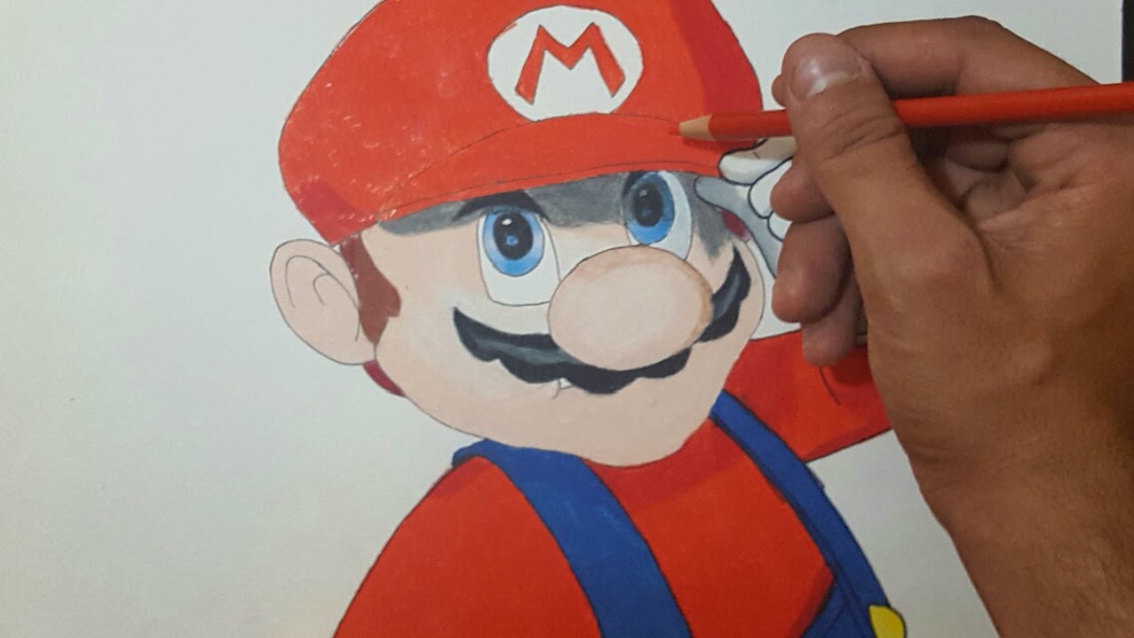 Como Dibujar A Mario Bros Paso A Paso How To Draw Mario Bros Youtube