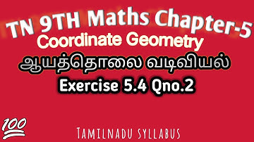 Tn 9th maths chapter 5 coordinate geometry exercise 5.4 qno.2