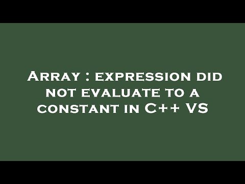 Array : expression