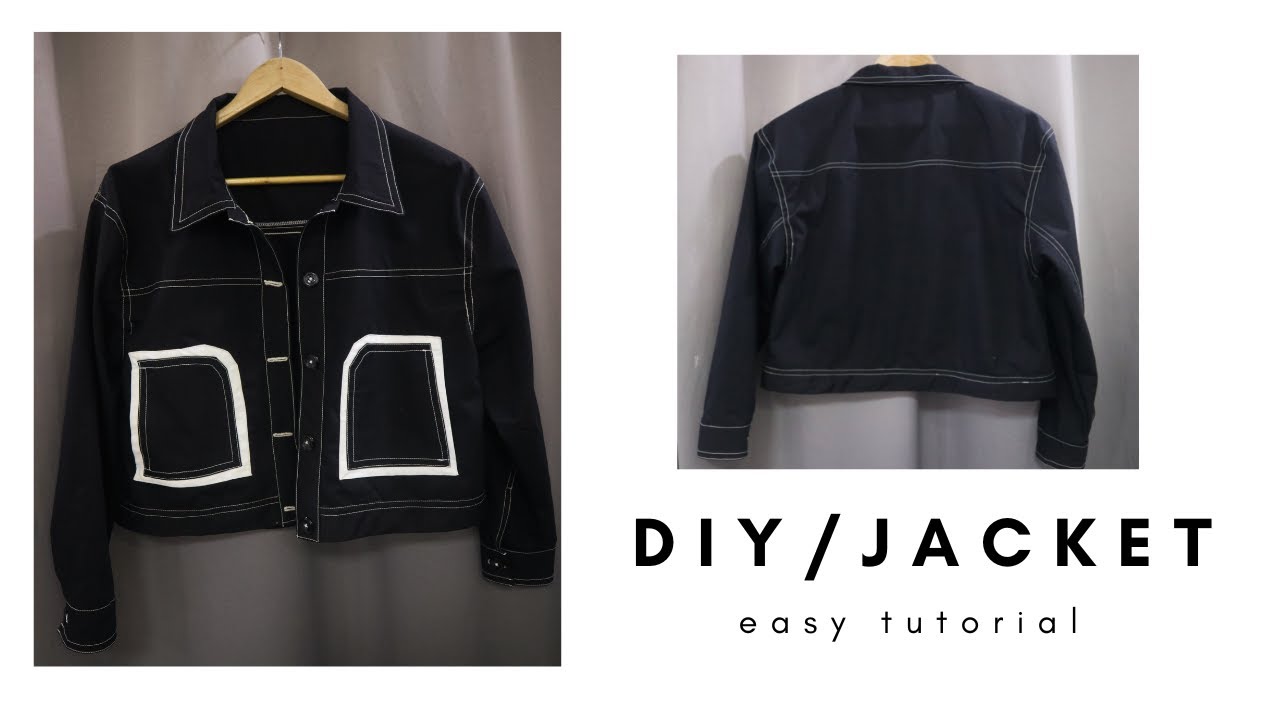DIY/How to sew jacket/ Easy tutorial YouTube