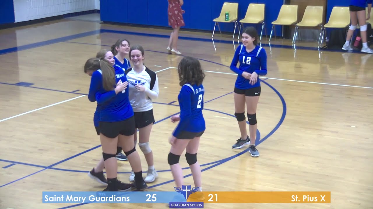 Eighth Grade Girls Volleyball St. Pius X vs. Saint Mary Guardians
