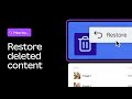 How to restore deleted items in Canva