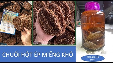 Chuối hột ép miếng khô loại 1 - Cực chất lượng - HM Nature